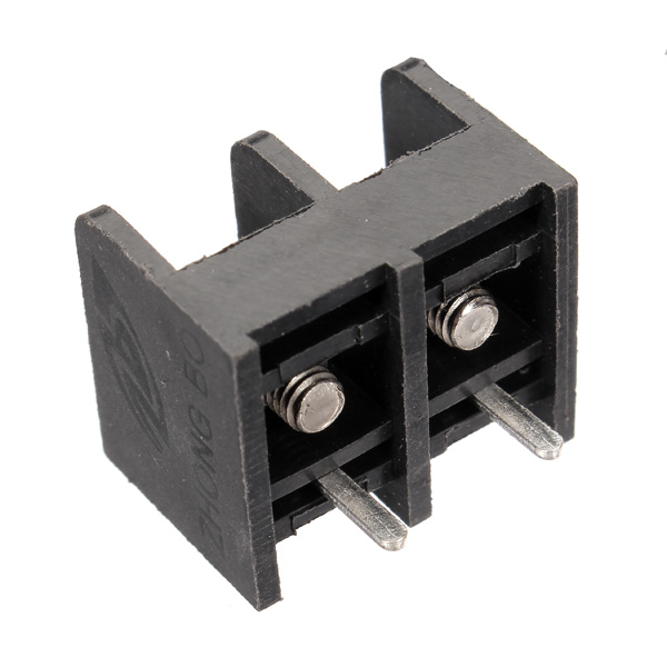 10pcs 2-4 Pin 8.25mm Barrier Screw Terminal Blocks Connectors Black